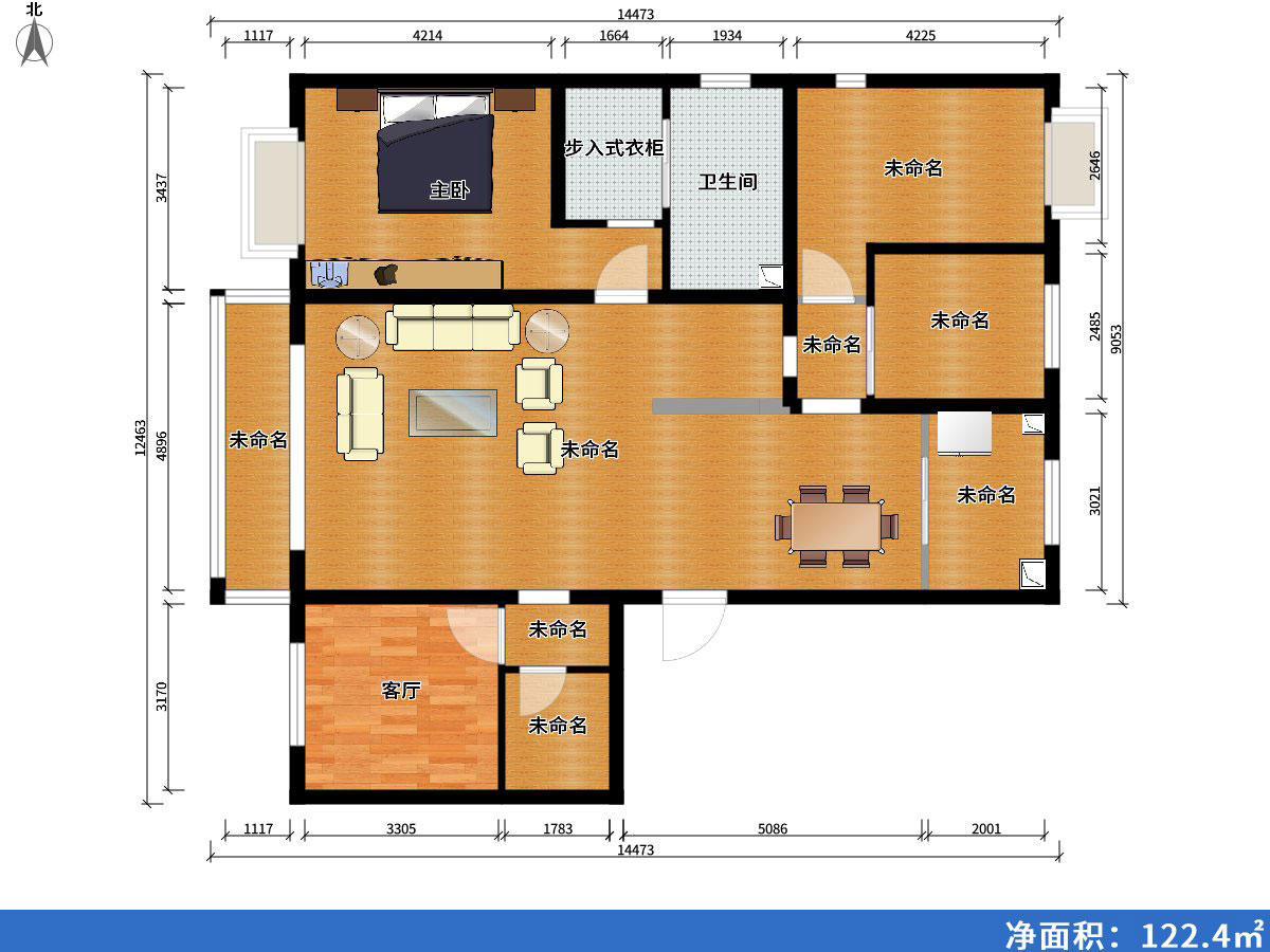 印象草原1室1廳1衛0廚179㎡戶(hù)型圖