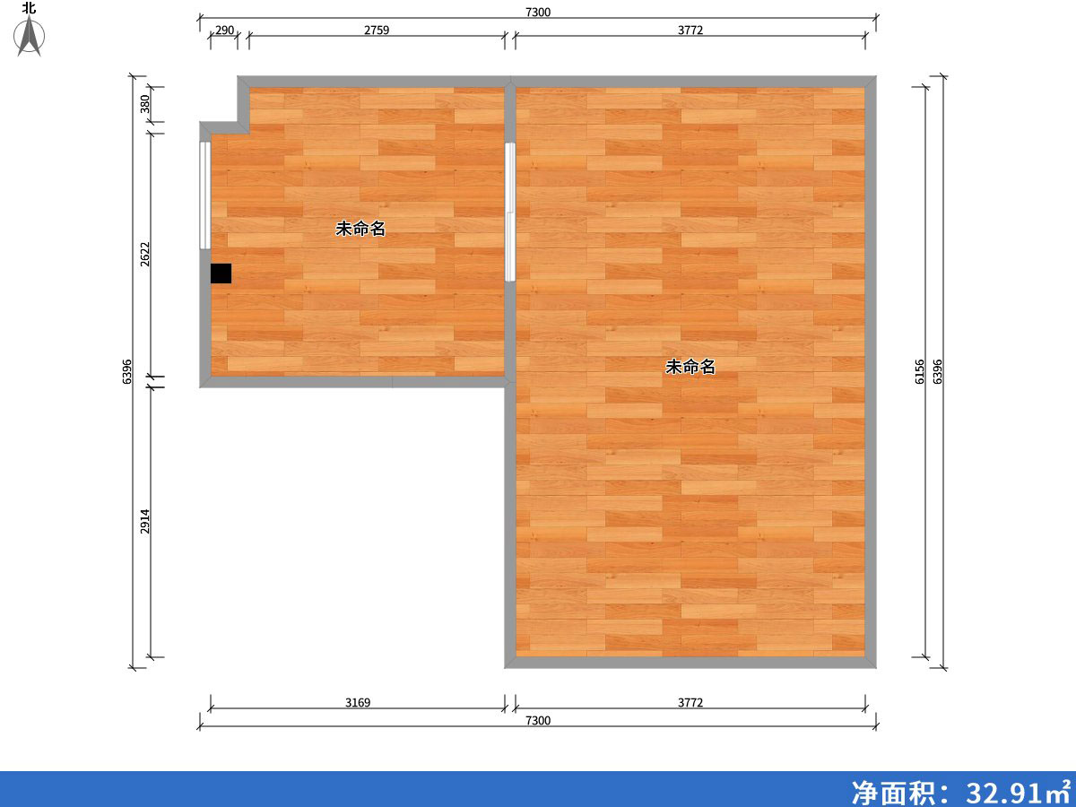 印象草原41㎡戶(hù)型圖