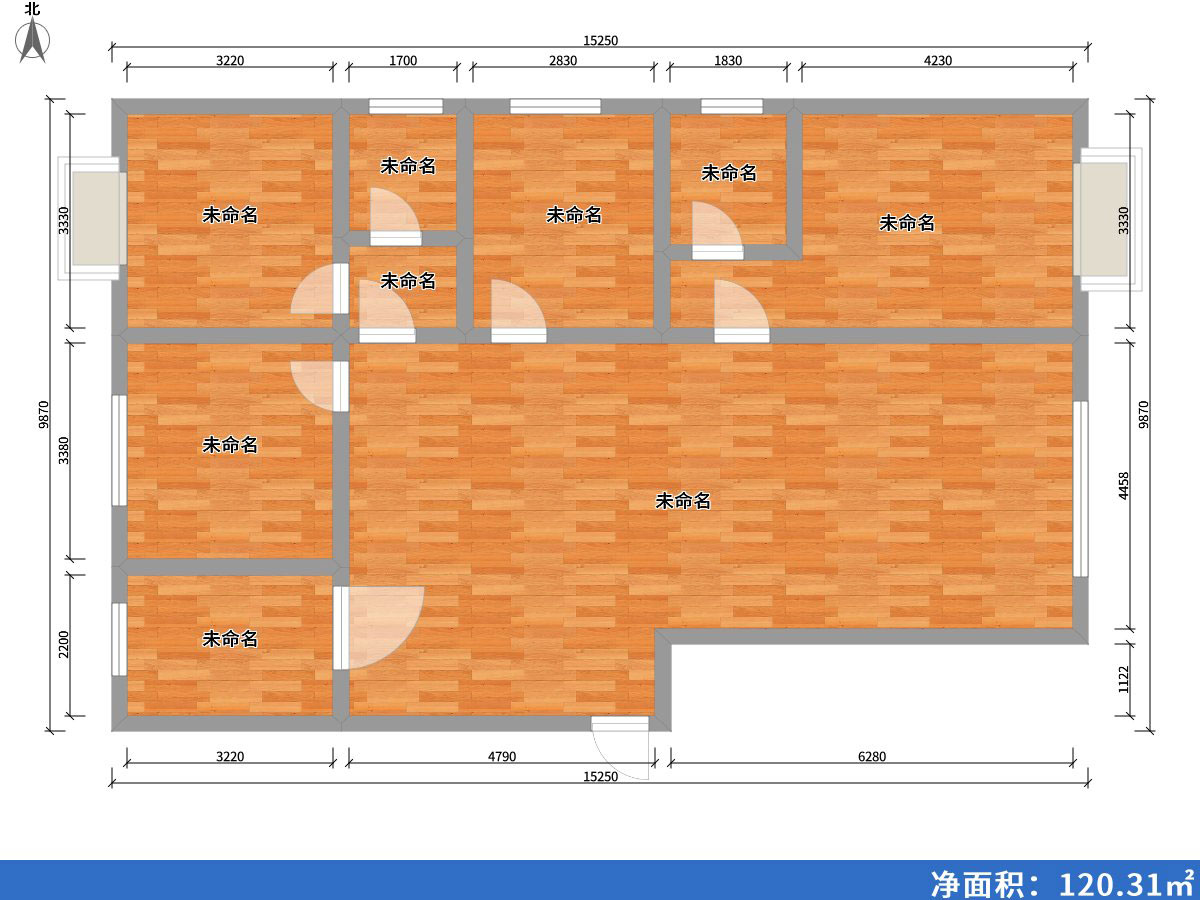 印象草原122㎡戶(hù)型圖