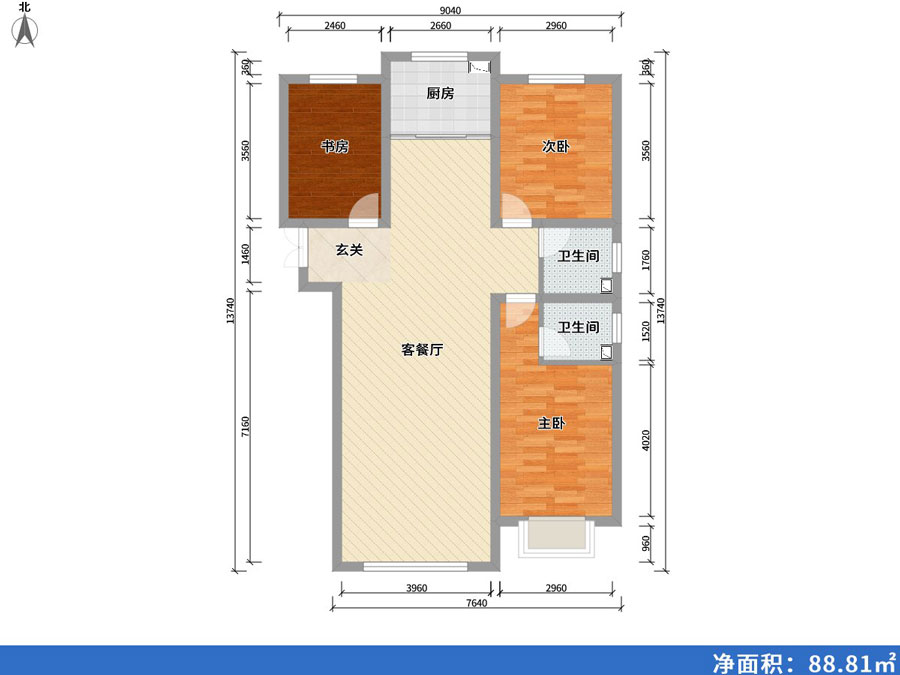 富悅灣3室2廳2衛1廚137