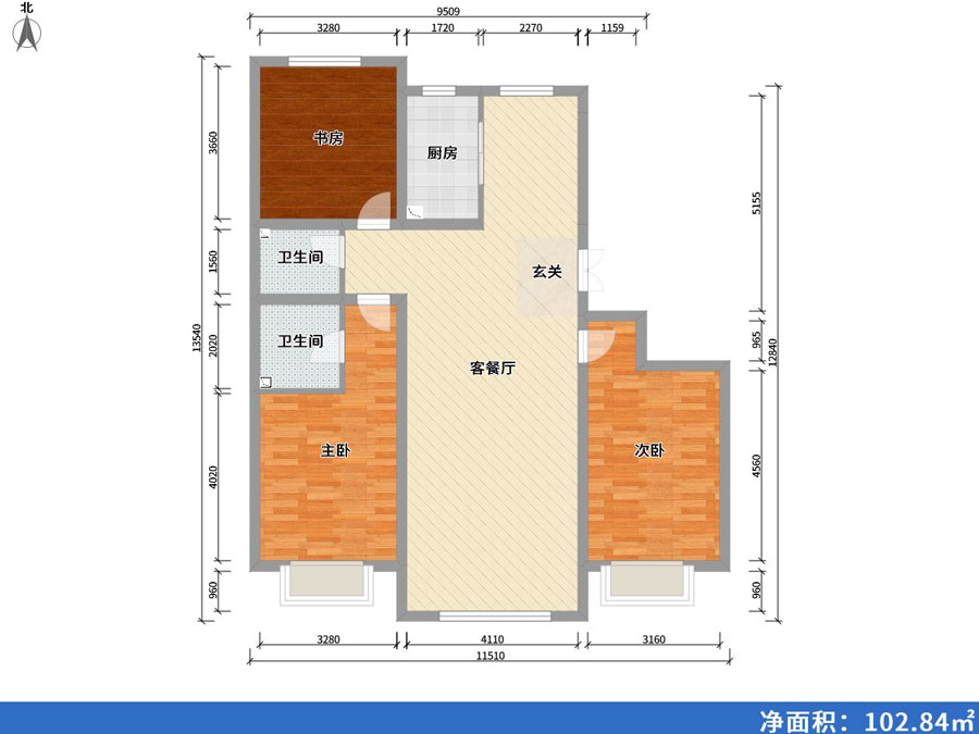 富悅灣3室2廳2衛1廚139