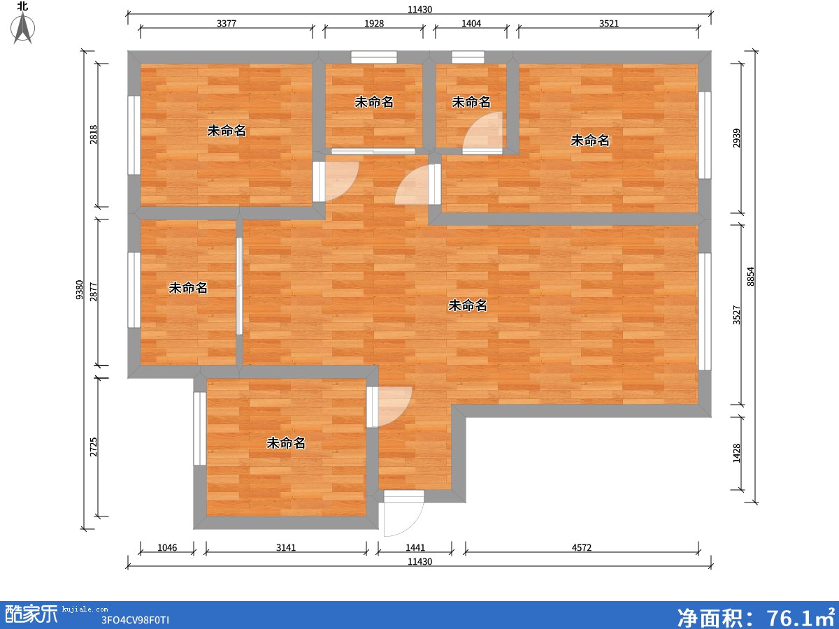 方興山嶼湖97.00㎡戶(hù)型圖