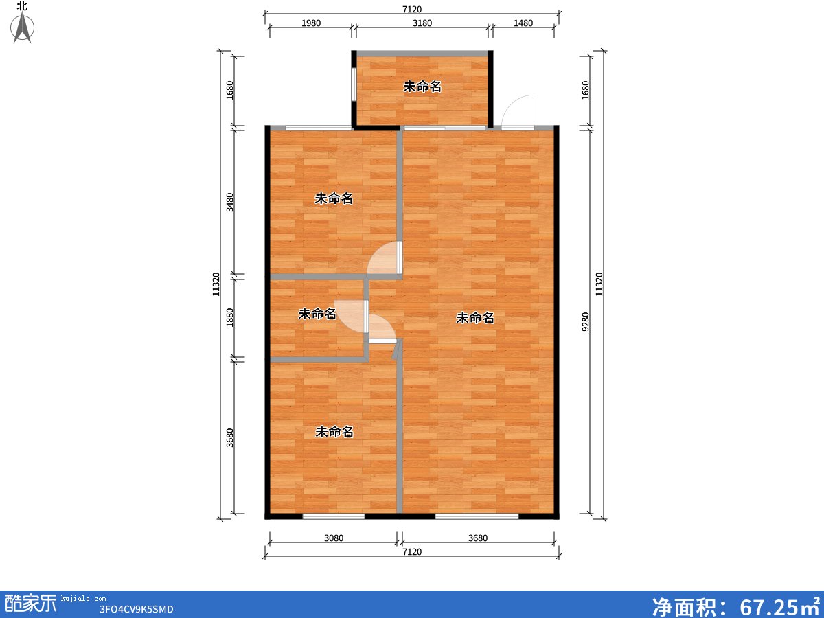 山嶼湖85.00㎡戶(hù)型圖